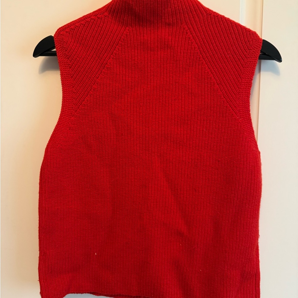Wilfred Red Turtleneck Sweater Wool Knit